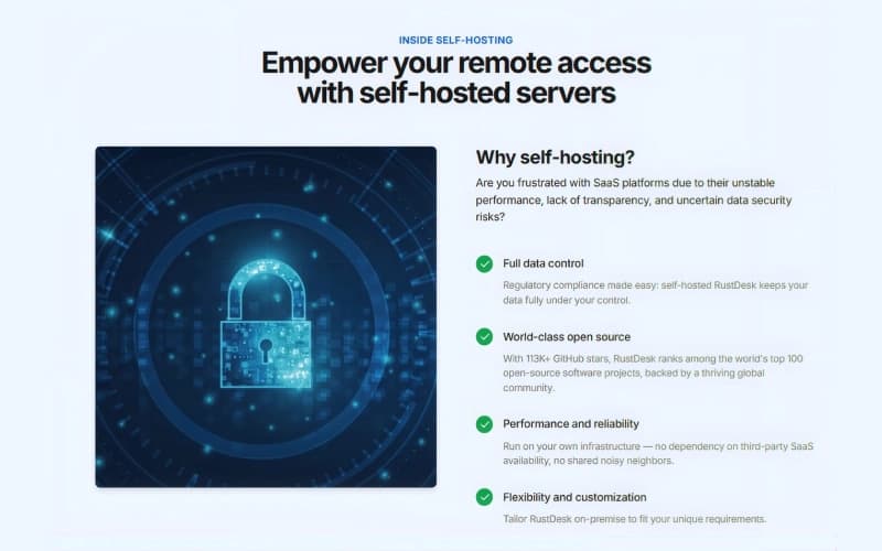 RustDesk Empower your remote access with self-hosted servers