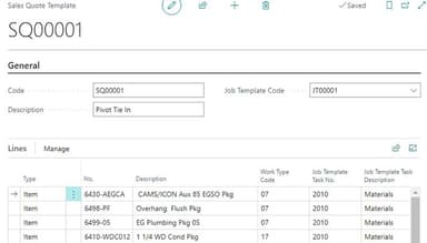 Sales Quote Template