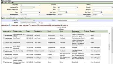 Work Orders Personal View