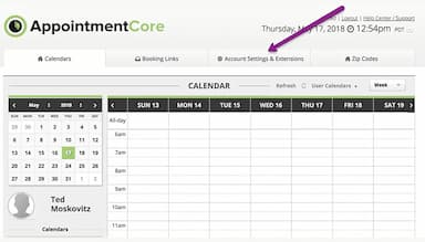 AppointmentCore Calendar