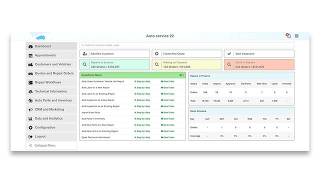 AutoRepair Cloud Dashboard