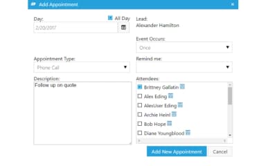 Blitz Add Appointment