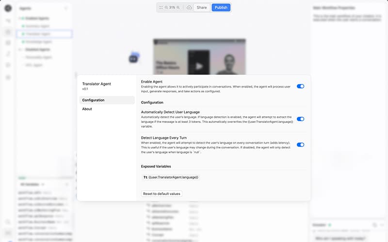 Botpress Configuration Agents