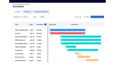 BuilderTrend Schedule