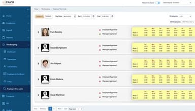 CAVU HCM Employee Time Card
