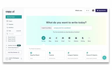 Copy.ai Software Easy Access to Copywriting Tools