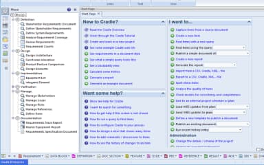 Cradle Start Page