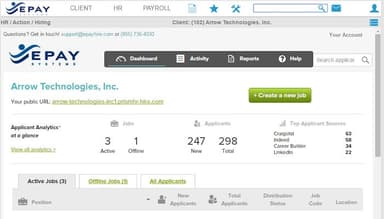EPAY HCM Applicant tracking