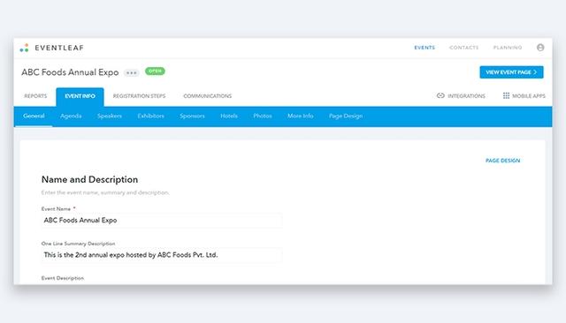 Eventleaf Add Event Details