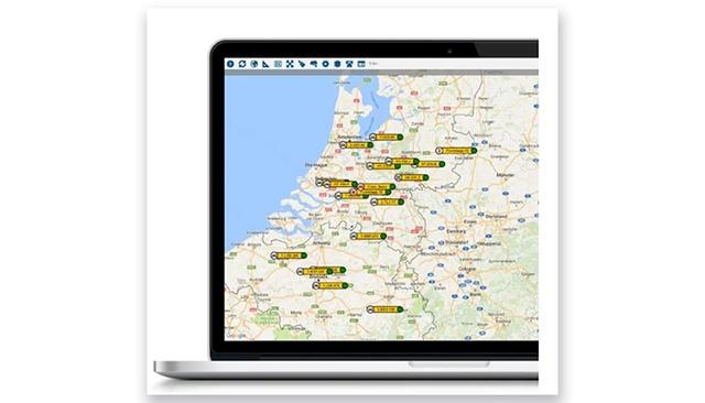 Fleet location map