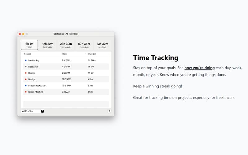 Focus Time Tracking
