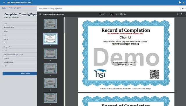 Record Of Completion