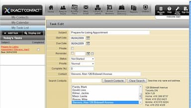 Contact Tasks