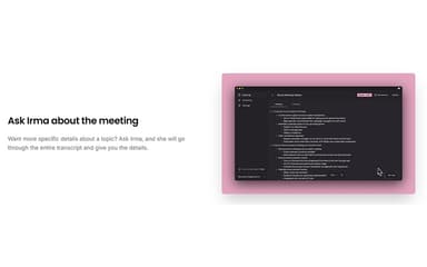 Irma Ask About Meeting
