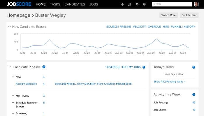 JobScore Homepage