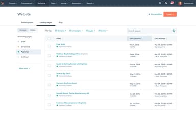 HubSpot Marketing Landing Pages Home