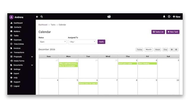 Lawgro Tasks In Calendar