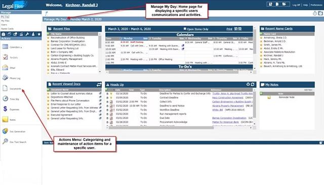 Legal Files Learning Information