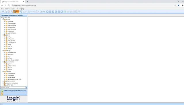 Login ERP Menu