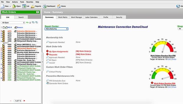 Maintenance Connection Home Page