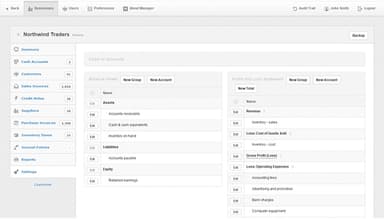Manager Chart of accounts