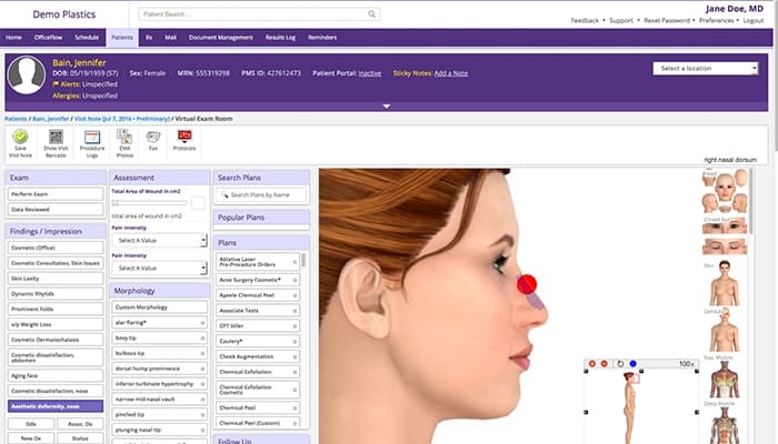 ModMed gGastro EMR Plastic Surgery