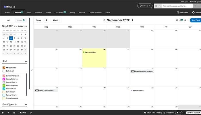 MyCase Calendar