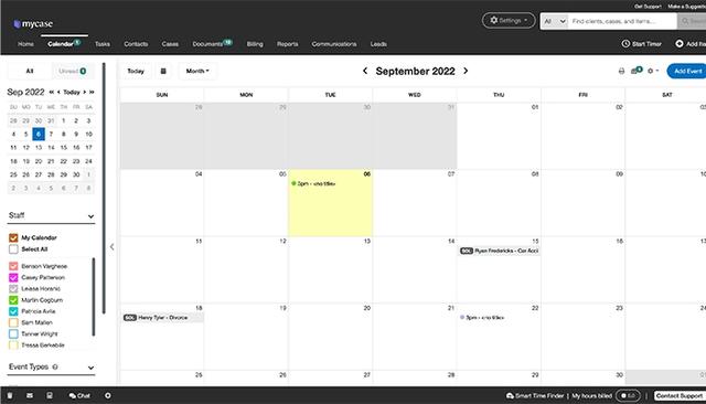 MyCase Calendar