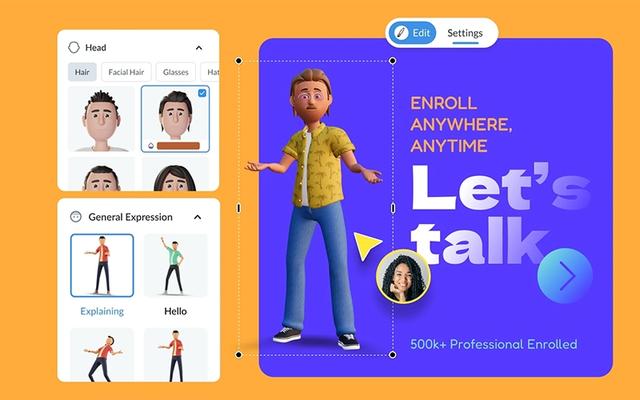 Visme Animated 3D Character