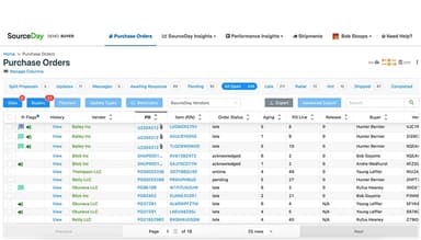  SourceDay Purchase Orders