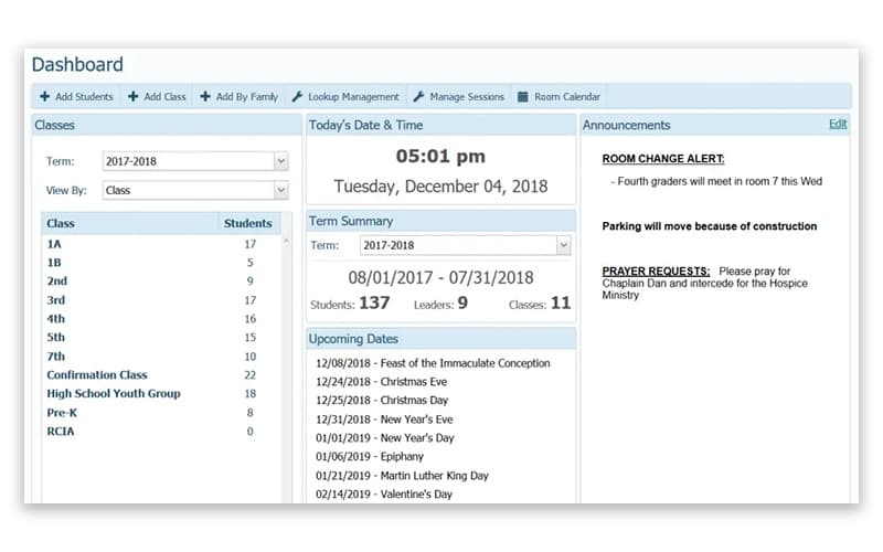 ParishSOFT Dashboard