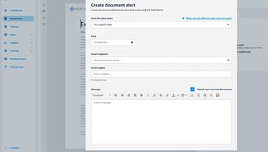 Plexus document alerts
