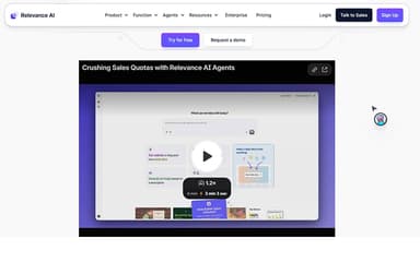 Relevance AI Home Page