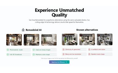 Remodeled AI Experience Unmatched Quality
