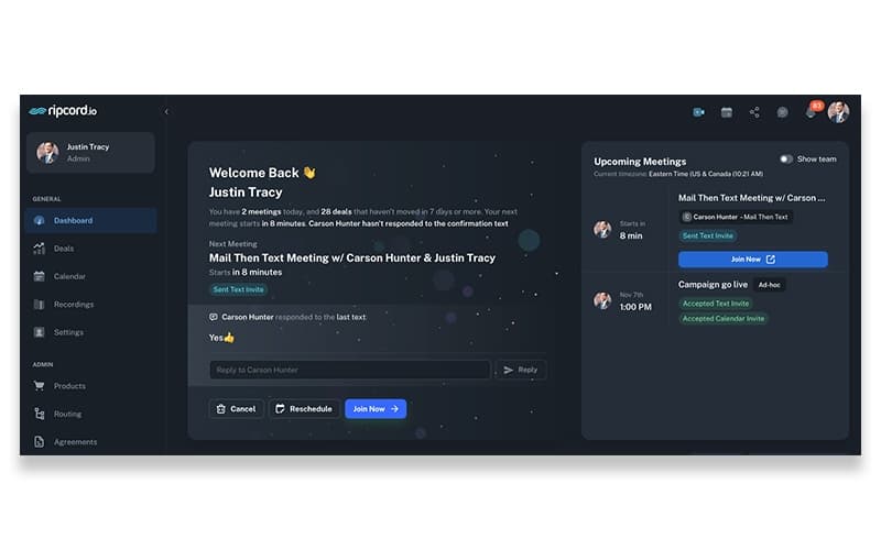 Ripcord Dashboard
