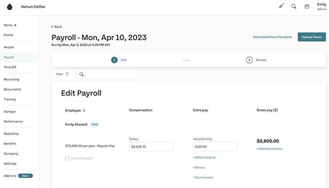 Run Payroll