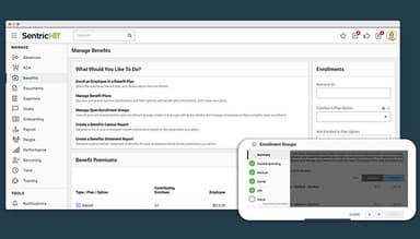Sentric Hr Manage Benefits