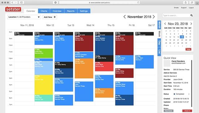 Setster Calendar