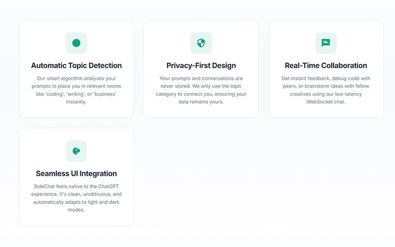 SideChat Features
