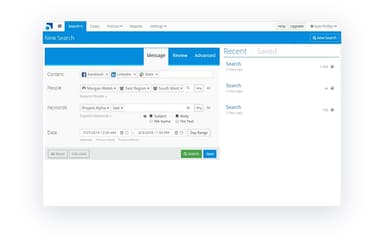 Smarsh Search Functionality