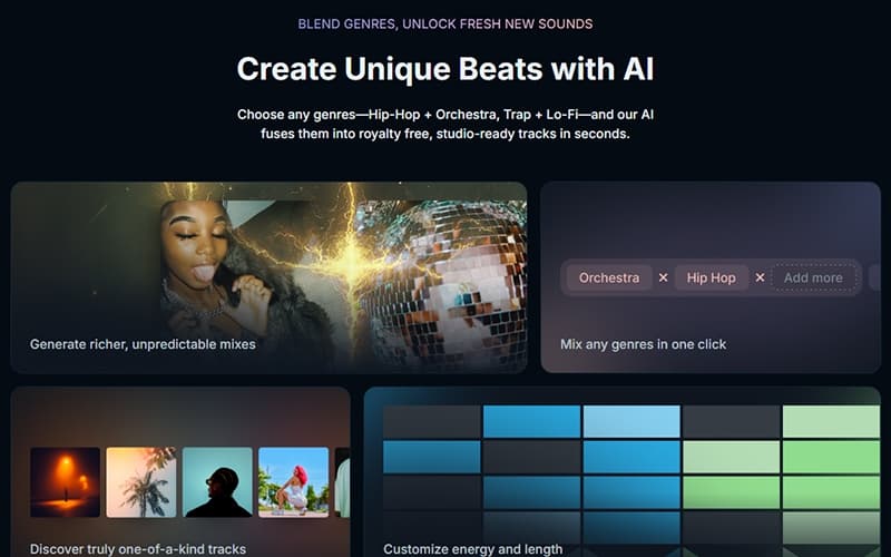 SOUNDRAW Create Unique Beats With AI