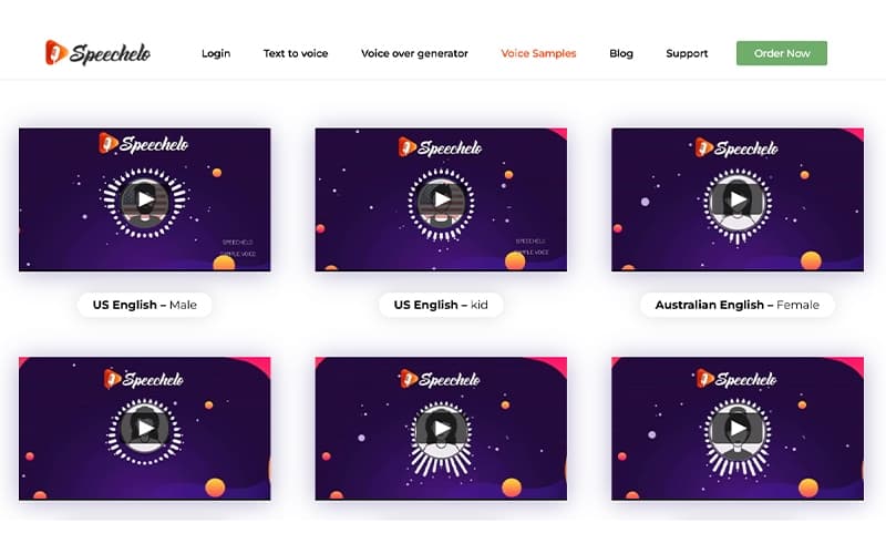 Speechelo Dashboard