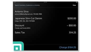 Square for Retail discounts