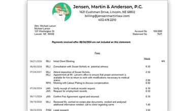 Tabs3 Billing Statement