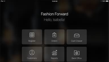 Talech Register homepage