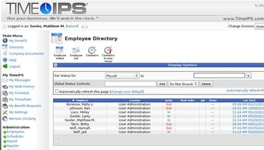 The employee directory