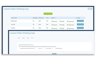 Thinking Cap Custom Fields