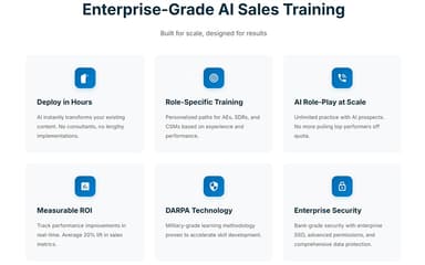 Time Machine Enterprise Grade AI Sales Training