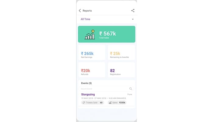 Townscript Dashboard