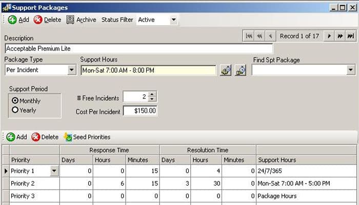 Tracker Support packages